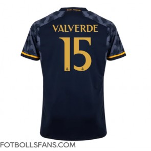 Real Madrid Federico Valverde #15 Replika Bortatröja 2023-24 Kortärmad